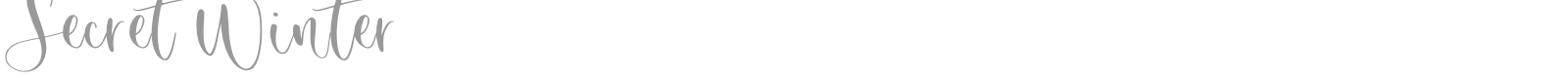 Secret Winter font preview